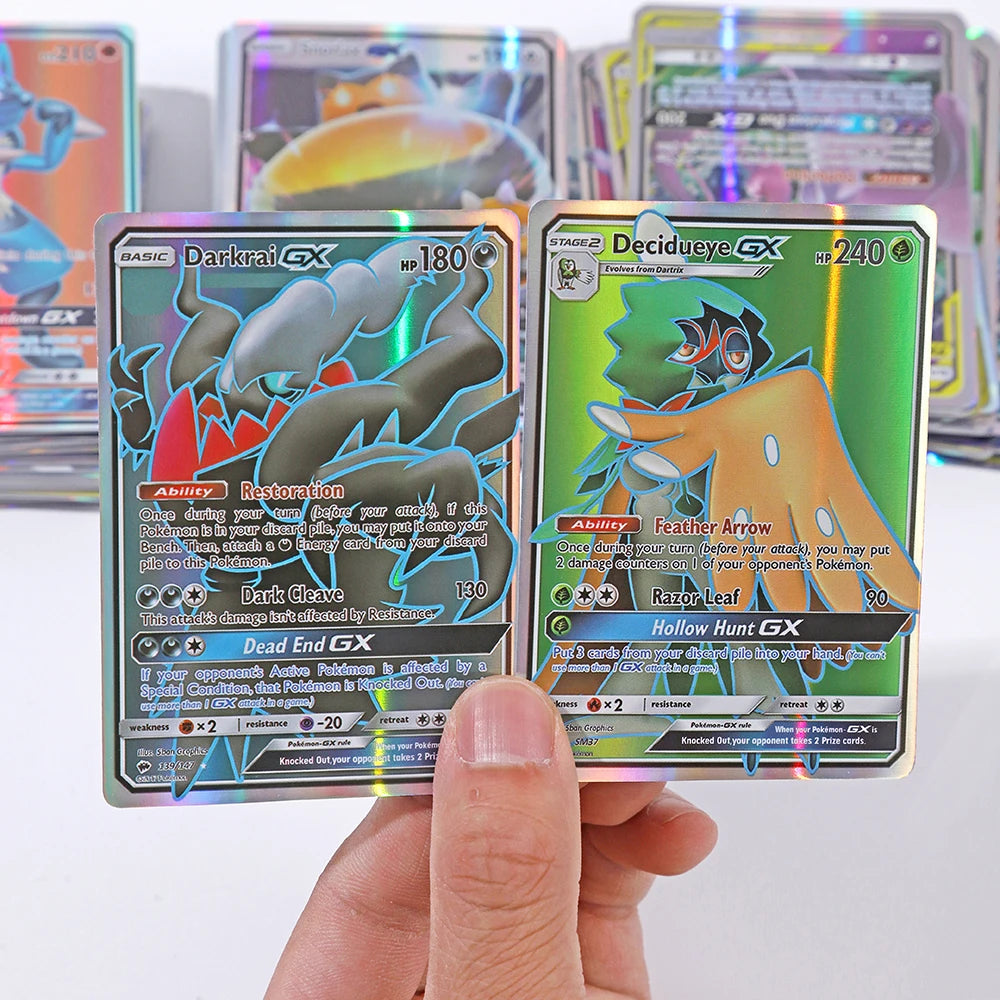 40Pcs No Repeat Pokemon GX V VMAX Card Shining TAKARA TOMY Cards Game TAG TEAM Battle Carte Trading Children Toy