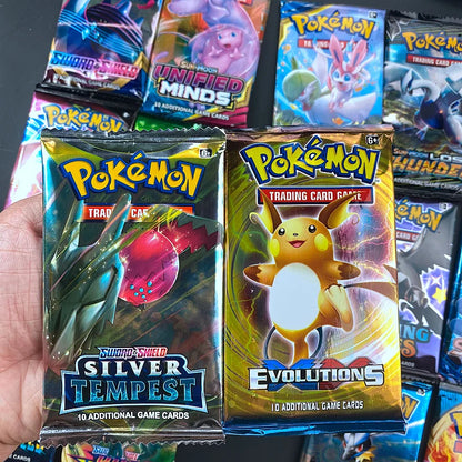 40Pcs Pokemon Cards Sun & Moon Lost Thunder English Trading Card Game Evolutions Booster Collectible Kids Toys Gifts