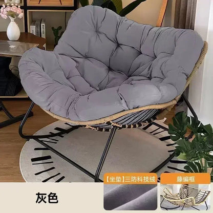 Adult lazy sofa rocking chair, single-person balcony leisure sofa chair, luxury living room internet-famous rocking chair