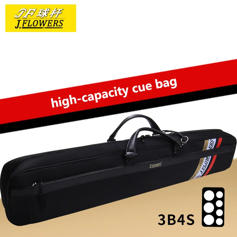 JFLOWERS-Original Billiard Cue Soft Bag, 7 Holes Nylon Material, 1/2 Split Cue Bag, 85cm