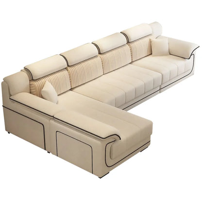 European Glamour Living Room Sofas Filler Individual L Shape Lounge Sofa Modular Nordic Lazy Divani Da Soggiorno Home Furniture