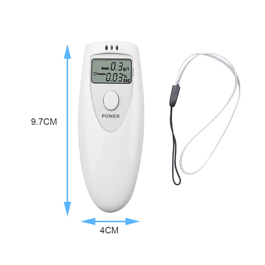 HX-64 Alcohol Tester Mini LCD Digital Display Alcohol Breath Analyzer Breathalyzer Test Testing PFT-641 Professional easy use