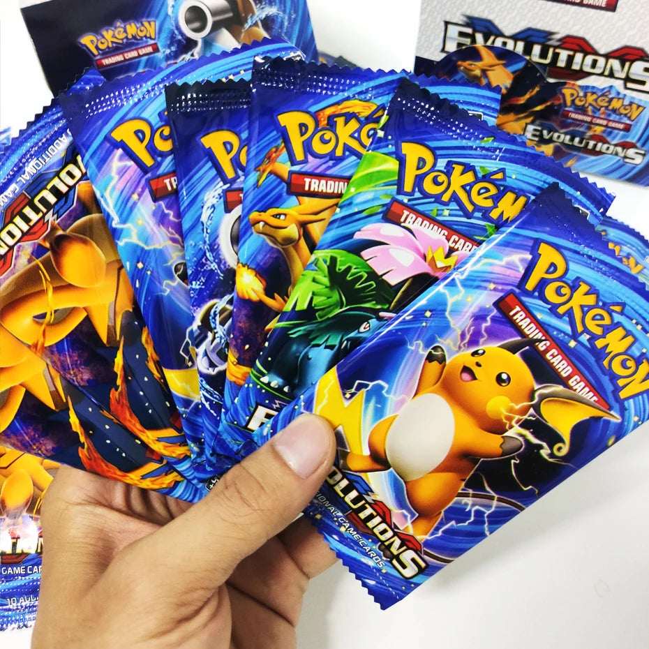 Newest 324Pcs Pokemon Cards Sun & Moon XY Evolutions Pokemon Booster Box Collectible Tradiner Card Game toy for children