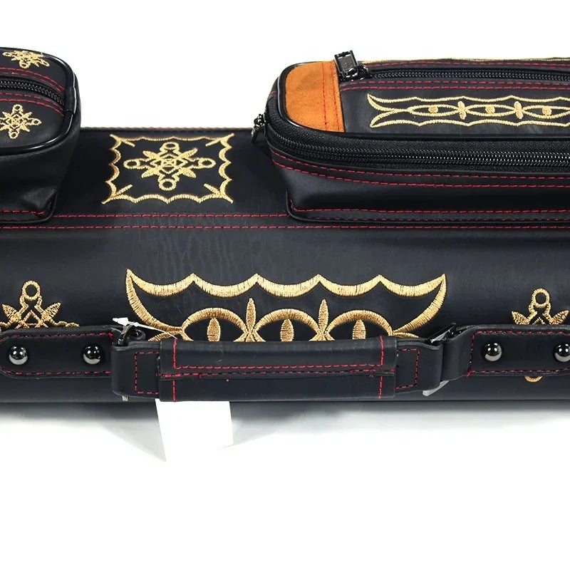 Embroider Style Superior Quality 3B5S Wholesale Soft Billiard Pool Cue Bag / Pool Cue Carrying Case