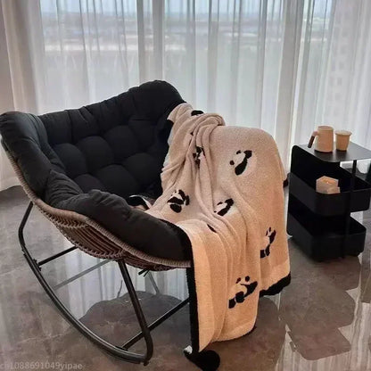 Adult lazy sofa rocking chair, single-person balcony leisure sofa chair, luxury living room internet-famous rocking chair