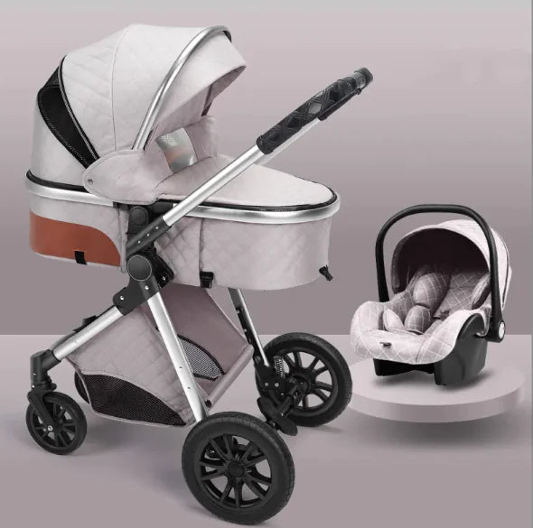 Stylish High View Stroller Lightweight Folding