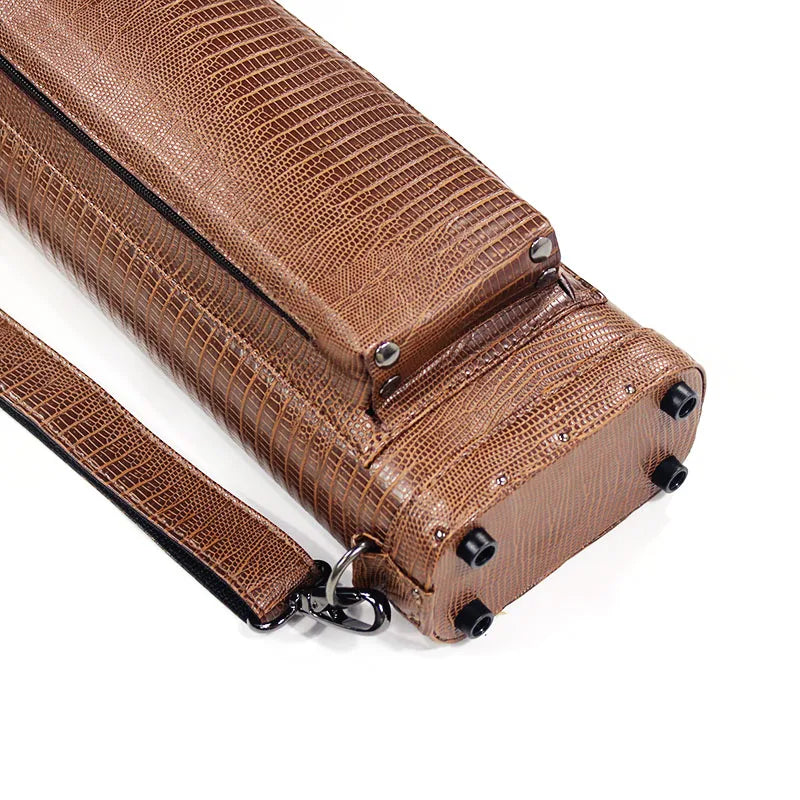 Brown color high quality 3B5S wholesale soft billiard pool cue bag / pool cue case