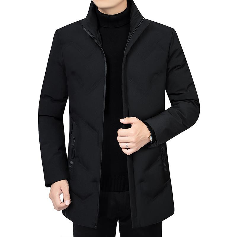 Casual middle-aged dad men's cotton coat men's winter jacket