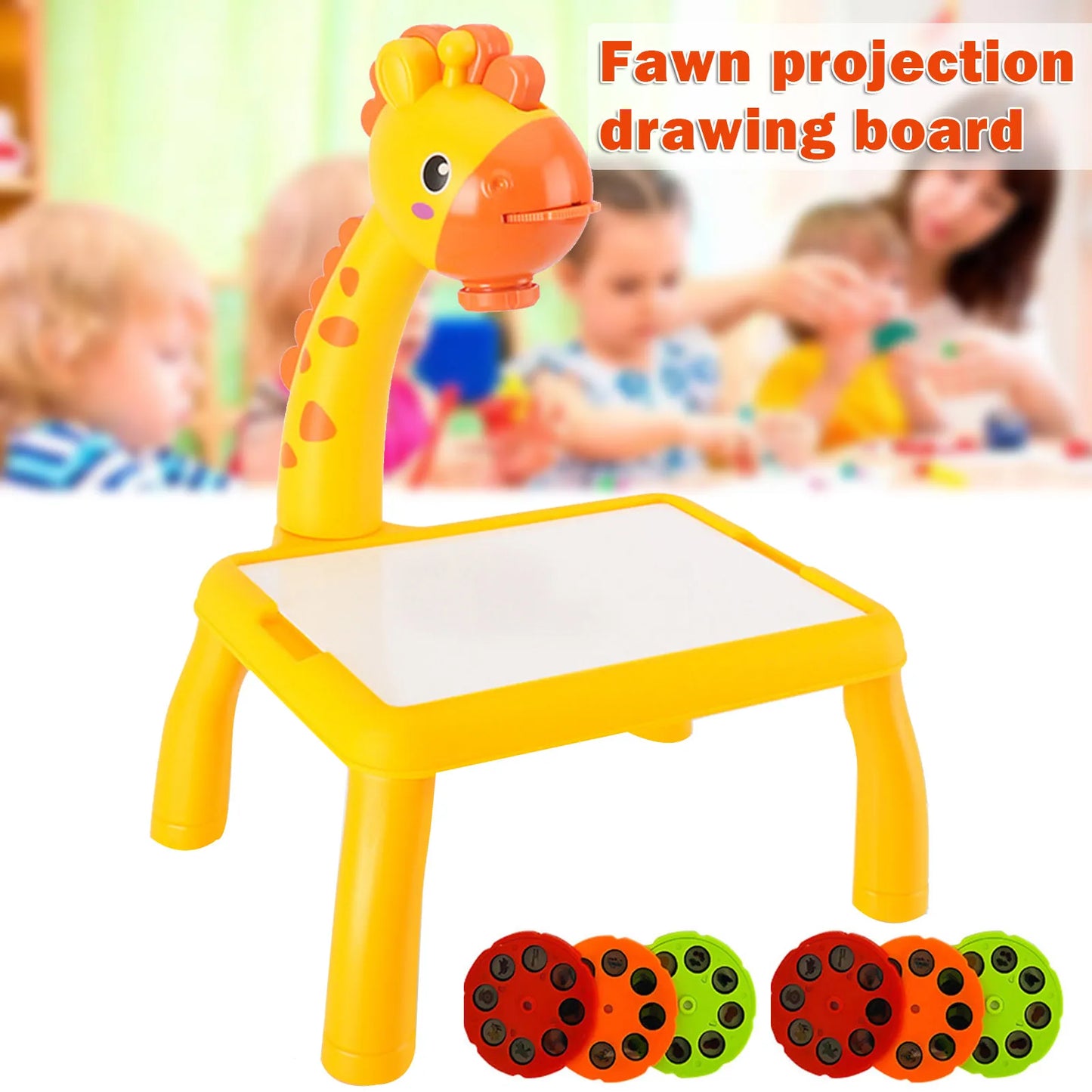 Kids LED Projector Drawing Table and Art Board