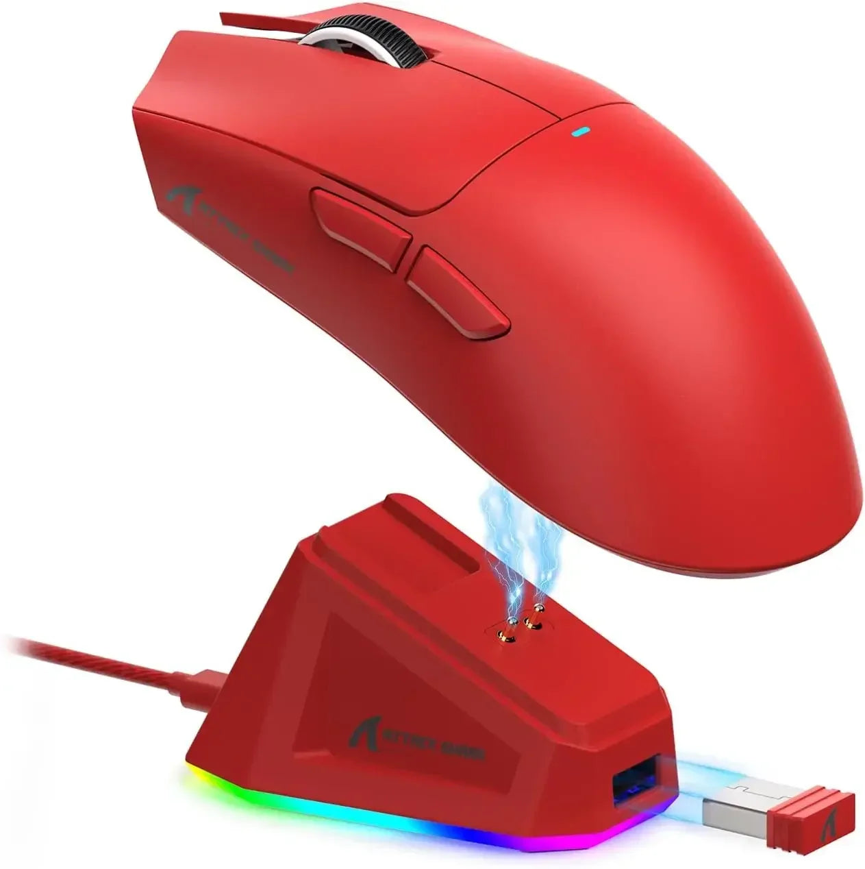 ATTACK SHARK X11 Three-mode Wireless Lightweight Gaming Mouse, Sensor PAW3311 RGB Charging Dock Computer Mouse Gamer Accessories