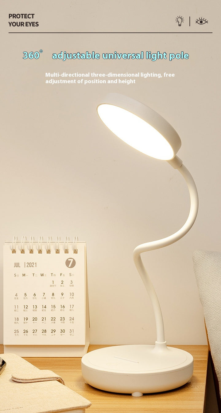 Lampada da lettura pieghevole creativa a LED per scrivania, protezione degli occhi, ricaricabile, per dormitori per studenti