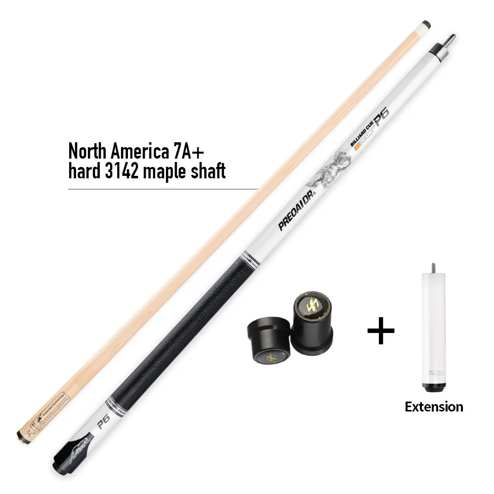 Preoaidr 3142 P6 Pool Cue Stick Billiard Cue 10.5/11.5/13mm Tip Maple Shaft PU Wrap Match Extension Professional Billiards Cues