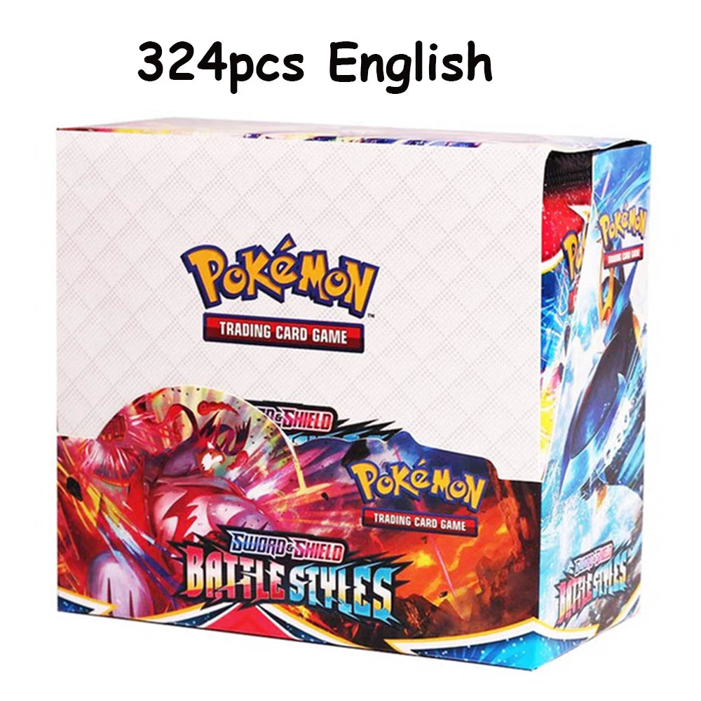 Newest 324Pcs Pokemon Cards Sun & Moon XY Evolutions Pokemon Booster Box Collectible Tradiner Card Game toy for children