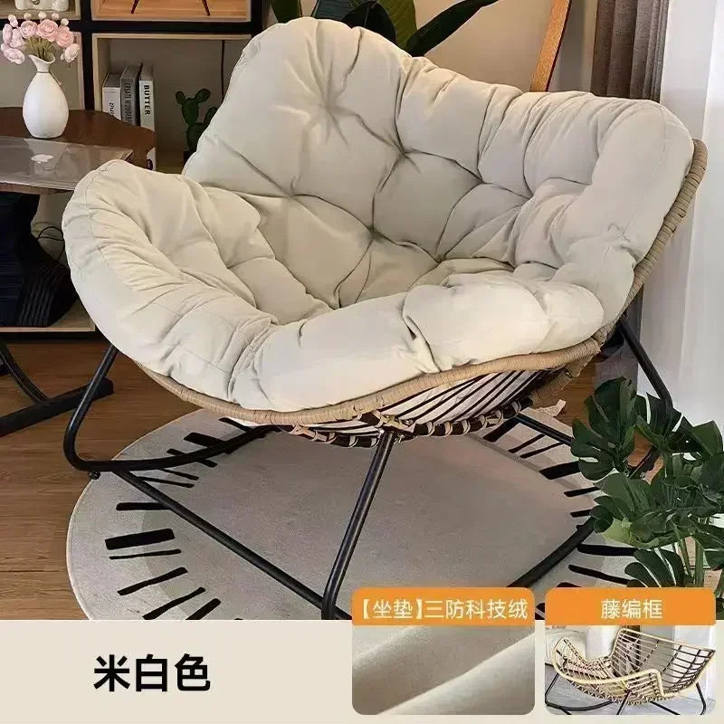 Adult lazy sofa rocking chair, single-person balcony leisure sofa chair, luxury living room internet-famous rocking chair