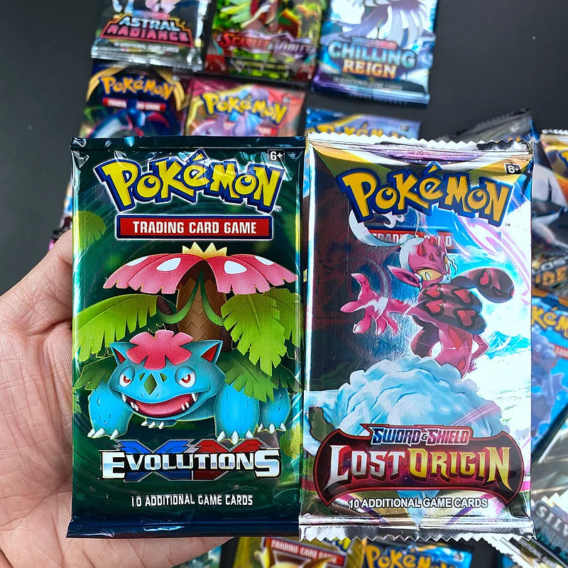 40Pcs Pokemon Cards Sun & Moon Lost Thunder English Trading Card Game Evolutions Booster Collectible Kids Toys Gifts