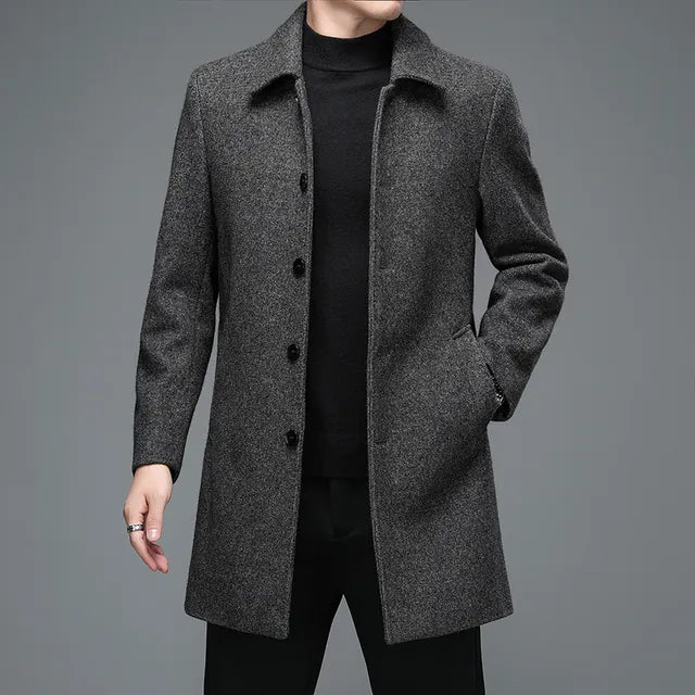 Business Woolen Overcoat Jacket