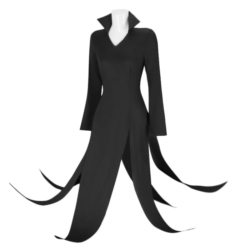 One Punch Man Tornado of Terror Senritsu No Tatsumaki Cosplay Costume Wig Black Dress Women Girl Outfit Halloween Child Adult