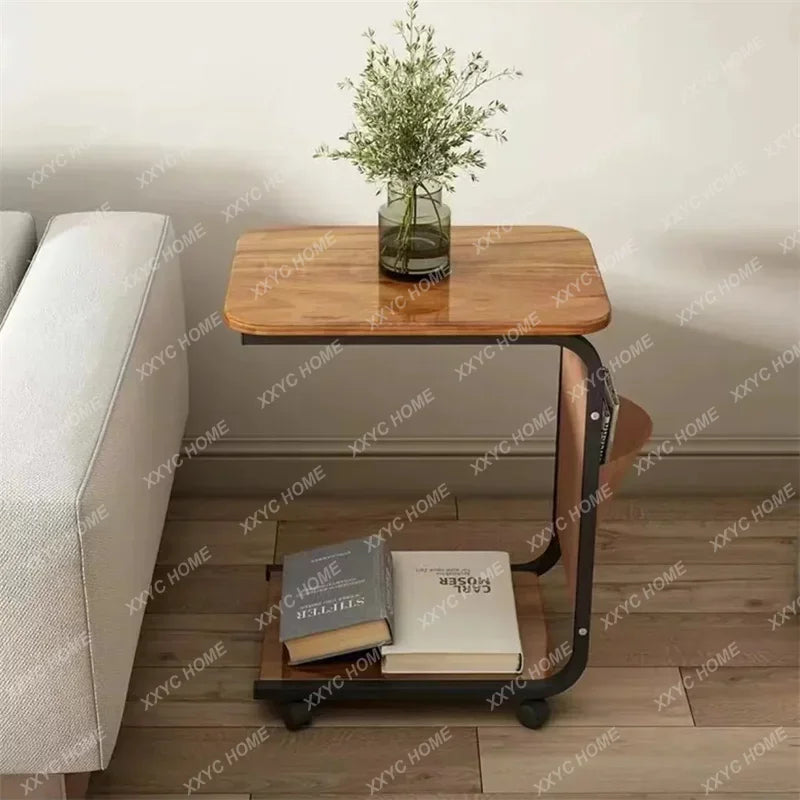 Side table small coffee table movable living room sofa corner table bedroom bedside  furniture living room  coffee