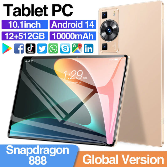 Brand New 5G P60 Pro Global Versio Snapdrago 888 16GB+1TB 11 Inch 4K Android WIFI Bluetooth Dual SIM Card Phone Call Tablet PC