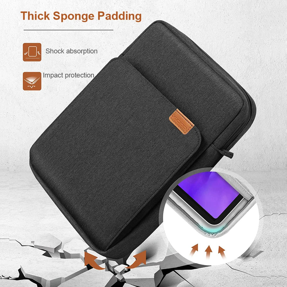 Portable Pouch For iPad Pro 12.9 Pro 11 2021 2022 Tablet Bag For iPad 9th 8th 7th Generation 10.2in Mini 6 Air 5 4 Tablet Sleeve