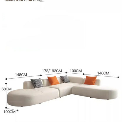 Corner Sectional Sofa Nordic Modern White Living Room Sofas Lazy Floor Salasy Sofas Muebles Elegantes Modernos Home Furniture