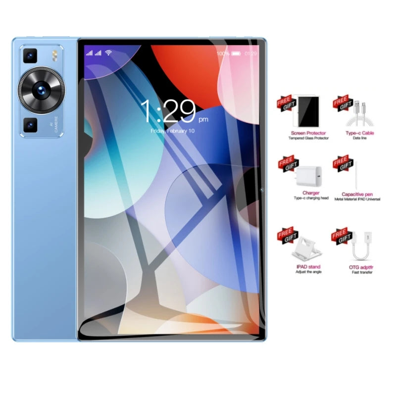 Brand New 5G P60 Pro Global Versio Snapdrago 888 16GB+1TB 11 Inch 4K Android WIFI Bluetooth Dual SIM Card Phone Call Tablet PC