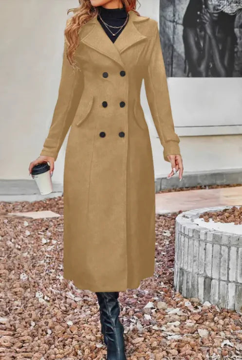 1-Double Breasted Coat For Women