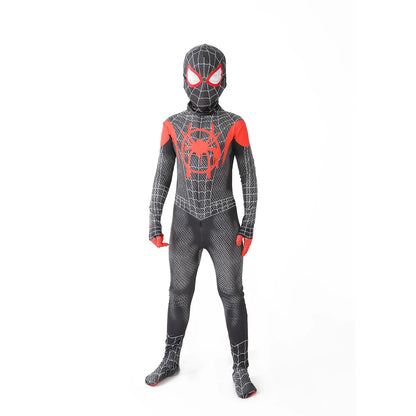 Superhero Spiderman Costume Bodysuit for Kids Spandex Zentai Halloween Spider Man Cosplay Jumpsuit 3D Style