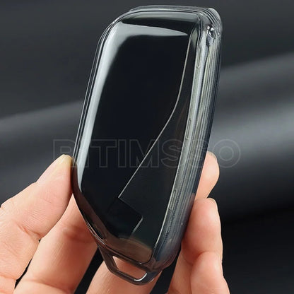 Soft Tpu Car Key Case Cover Shell Fob For BMW i7 X7 G07 LCI iX I20 X1 U11 7 Series G70 G09 XM U06 G81 M3 Smart Key Protect Shell