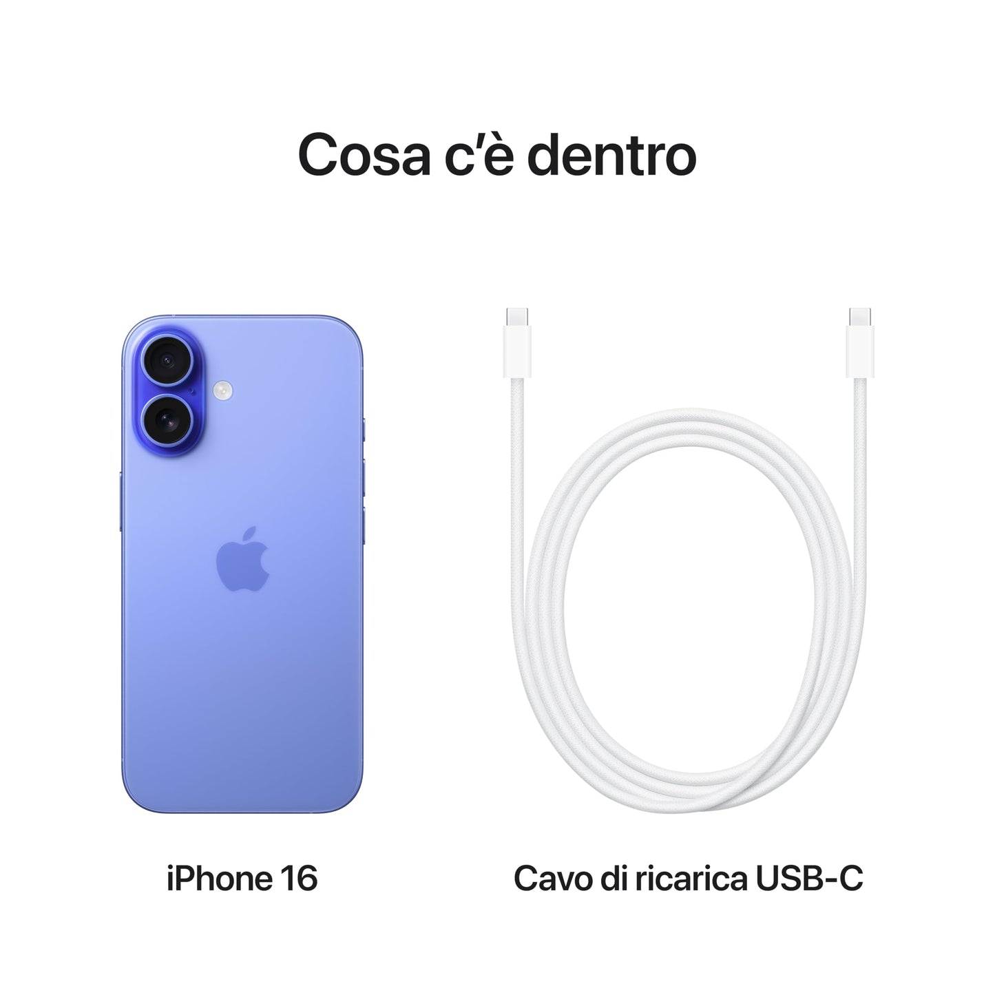 Apple iPhone 16 128 GB: Telefono 5G con Controllo fotocamera, chip A18 e tanta autonomia in più. Compatibile con AirPods; Blu oltremare