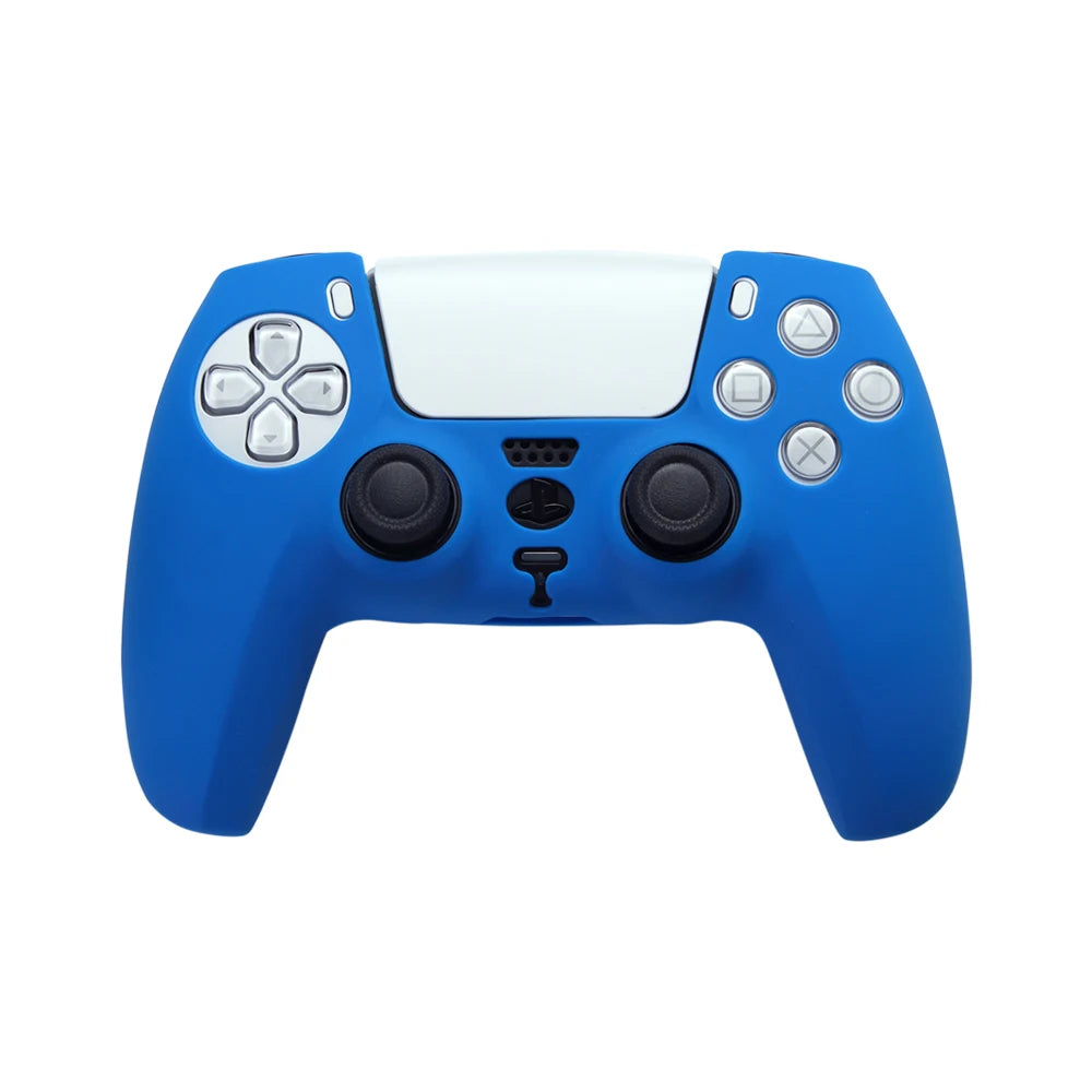 Silicone Case Controller Skin Gamepad Joystick Solid Color Protection Cover Plastic Housing Shell For Sony Playstation 5 PS5