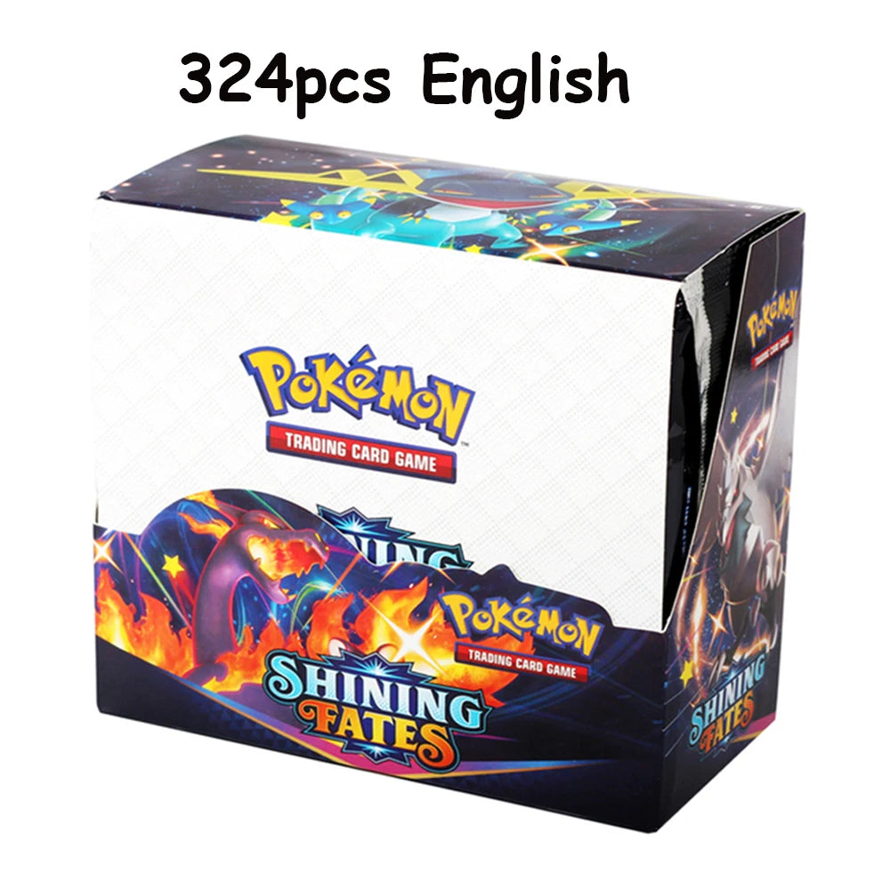 Newest 324Pcs Pokemon Cards Sun & Moon XY Evolutions Pokemon Booster Box Collectible Tradiner Card Game toy for children