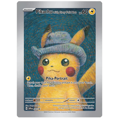 Set Pokemon Van Gogh Museum Pikachu Collection Cards DIY Pokemon Classic Single Card Game Anime Self Made Cards Gift Toys