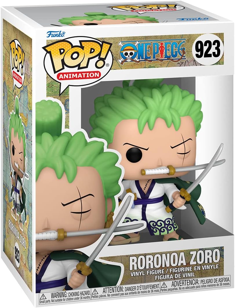 Funko Pop! Animation: One Piece - Roronoa Zoro- Figura in Vinile da Collezione - Idea Regalo - Merchandising Ufficiale - Giocattoli per Bambini e Adulti - Anime Fans