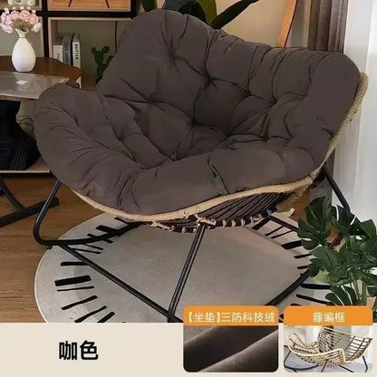 Adult lazy sofa rocking chair, single-person balcony leisure sofa chair, luxury living room internet-famous rocking chair