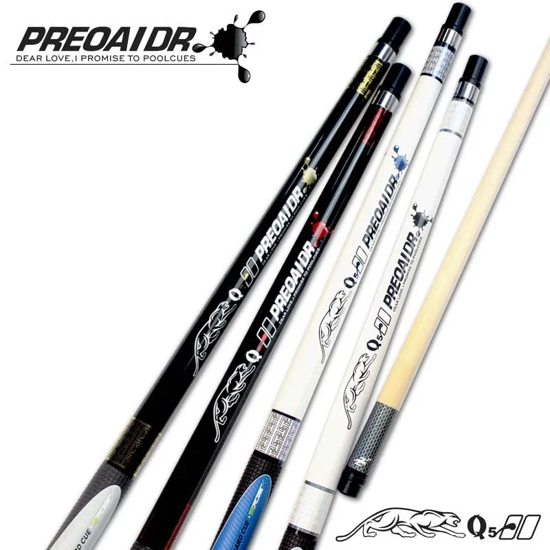 New PREOAIDR Billiard Pool Cues Stick 11.5mm 13mm Tip 4 Colors Options with Pool Cue Case 2018