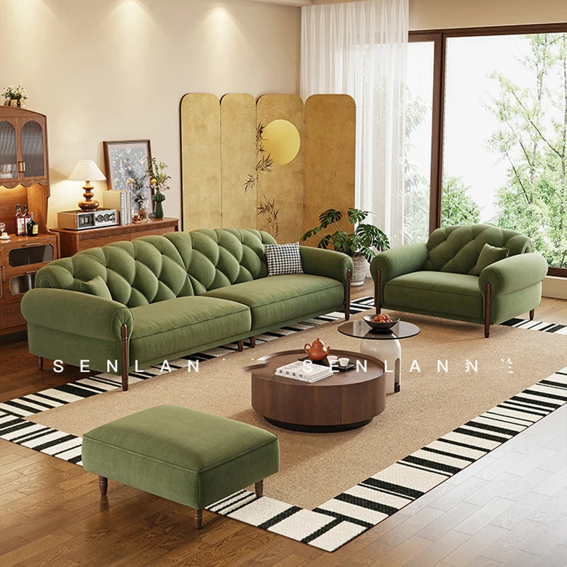 Simple Unique Living Room Sofas Two Seater Large Wood Luxury Nordic Sofa Recliner Velvet European Divani Da Soggiorno Furniture