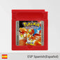 GBC Pokemon Series Game Cartridge 16-Bit Video Game Console Card Red Yellow Blue Green Crystal Golden Silver Spanish Language