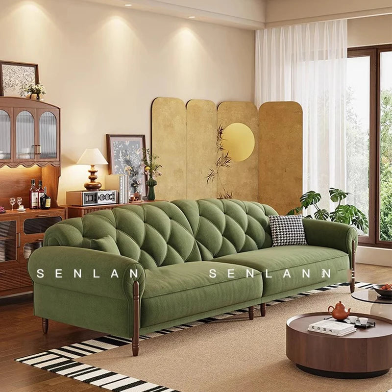 Simple Unique Living Room Sofas Two Seater Large Wood Luxury Nordic Sofa Recliner Velvet European Divani Da Soggiorno Furniture