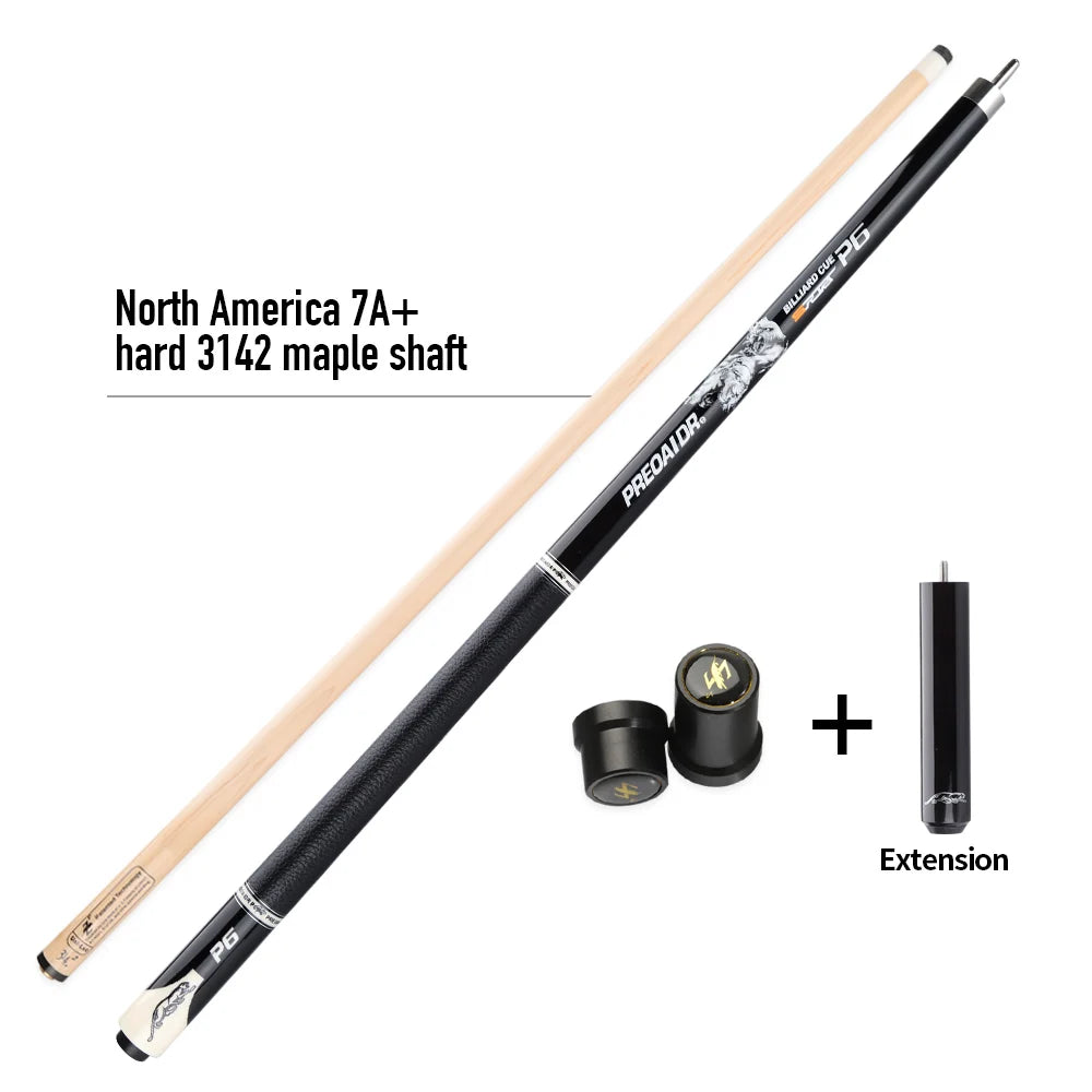 Preoaidr 3142 P6 Pool Cue Stick Billiard Cue 10.5/11.5/13mm Tip Maple Shaft PU Wrap Match Extension Professional Billiards Cues