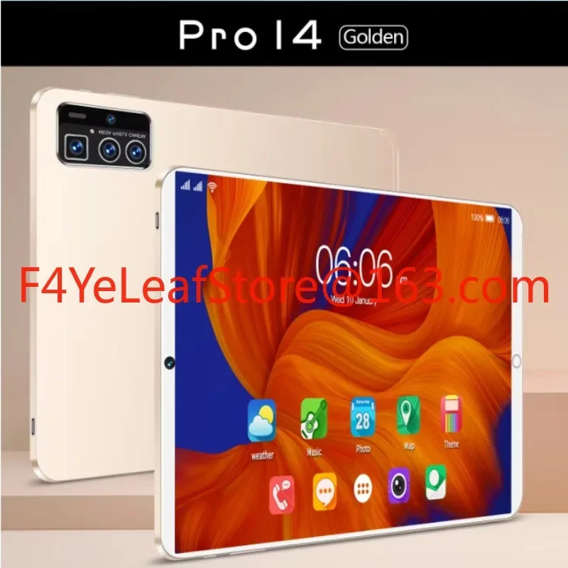 New Laptop 10.1 inch Tablet 5G Android Laptops Pro 14 12GB+512GB Dual SIM Dual Standby Multi-language Android 12 Tablet PC