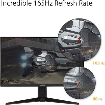 TUF Gaming VG279QL1A 27” HDR Gaming Monitor, 1080P Full HD, 165Hz (Supports 144Hz), IPS, 1ms, FreeSync Premium