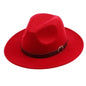 Wide Brim Fedora Hat for Women