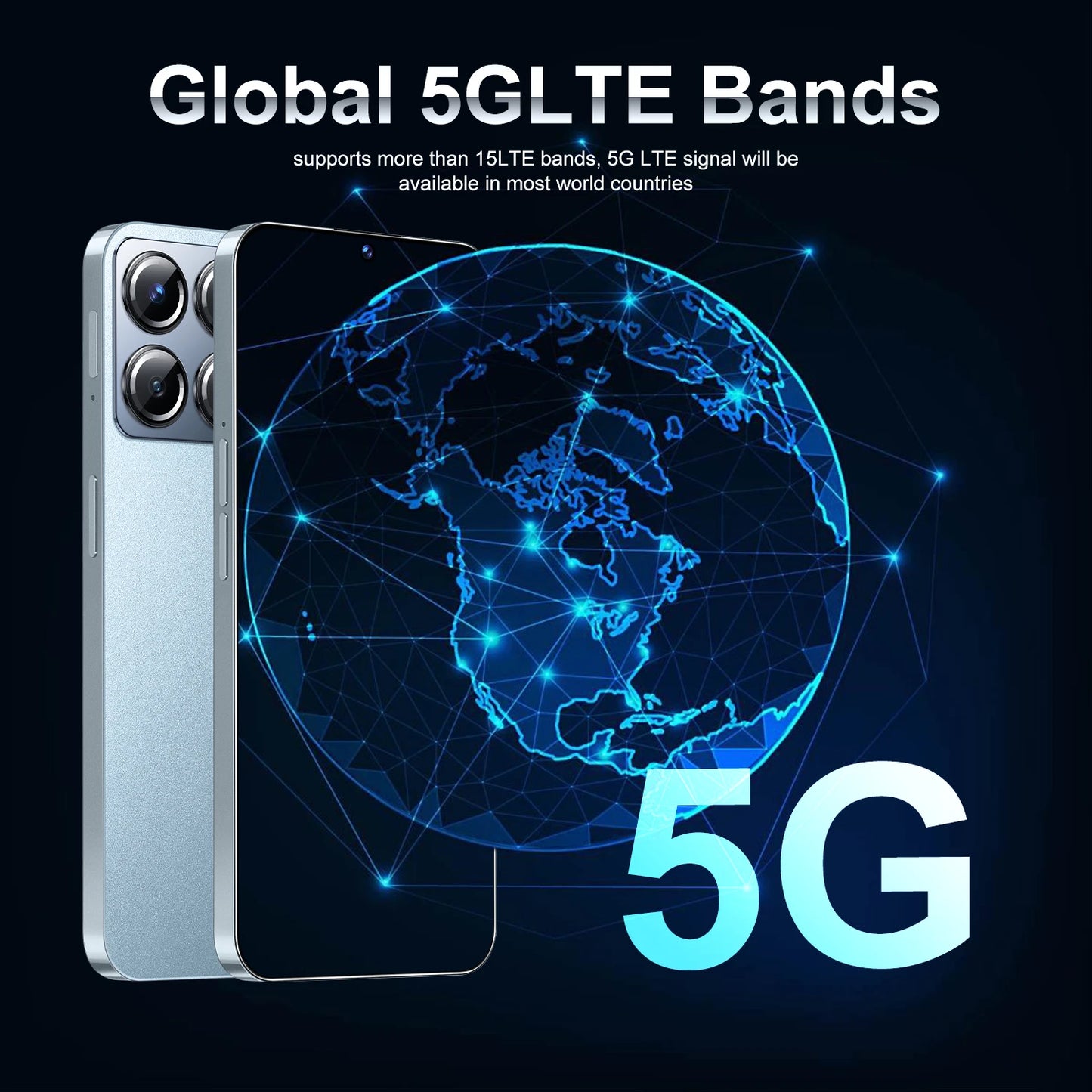 5G Phone Global Version Smartphone X6 Pro Mobile Phones 16G+1T Brand New 7.3Inch Cellphones Android14 108MP Camera Face Unlocked