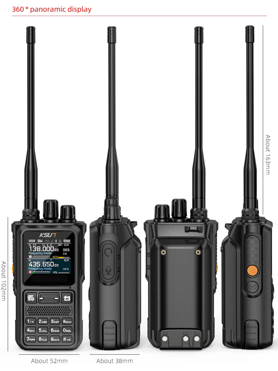 Wireless Programming Walkie Talkie Long Range 10W Powerful Professional Transceiver Ham Radio Stations Air Band Phone APP