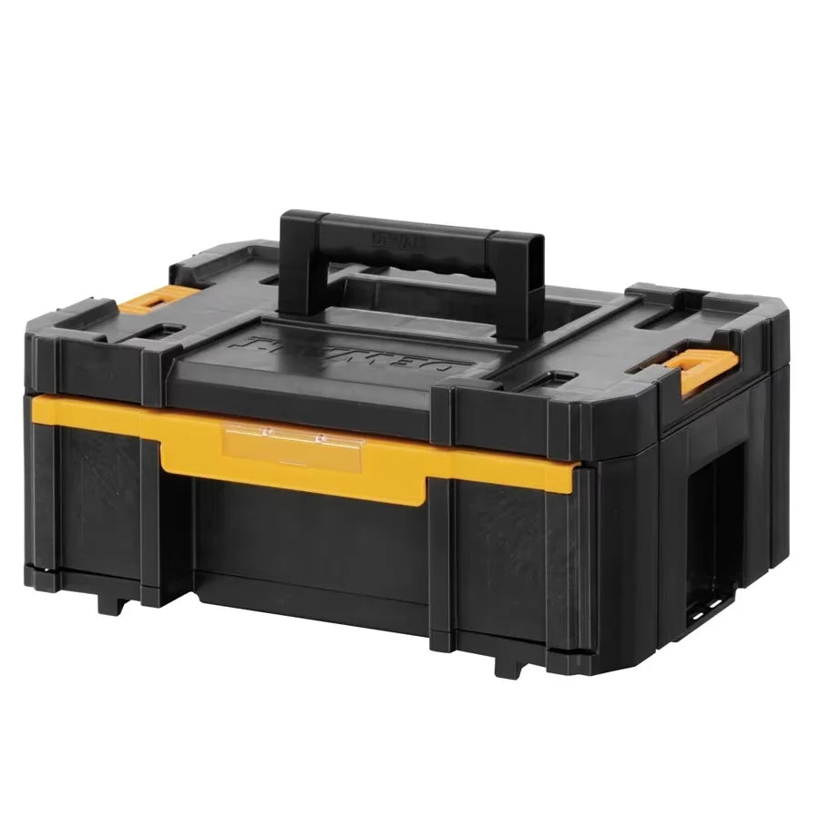 DEWALT DWST1-70705-23 TSTAK Handheld Single Layer Drawer with 6 Storage Box Portable Stackable Removable Plastics Tool Box