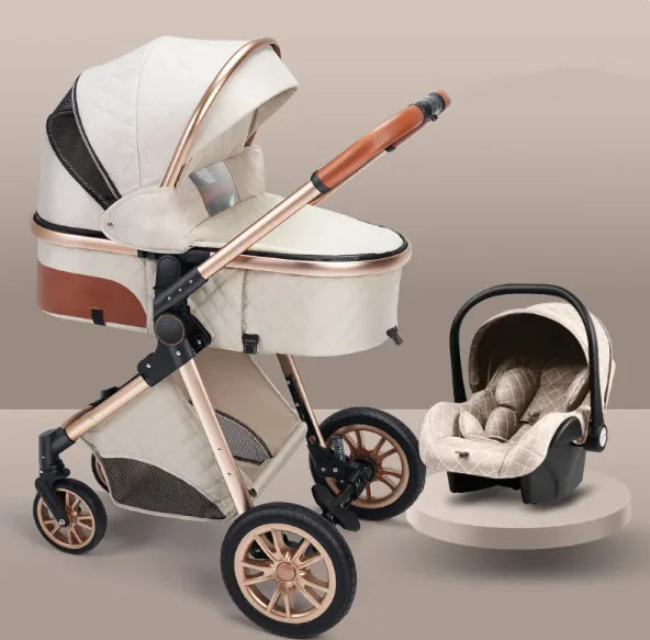 Stylish High View Stroller Lightweight Folding