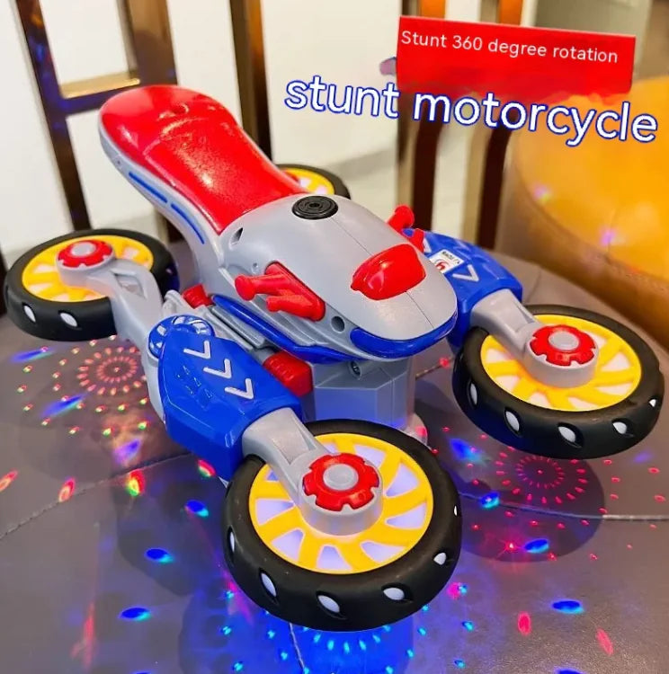 Rotating Motorcycle Toy Car