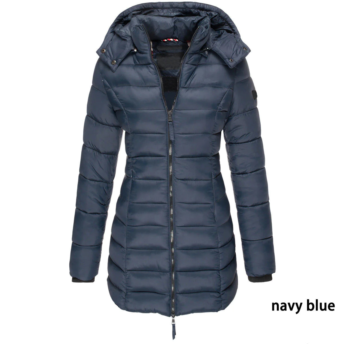 Mid-length Slim-fit Quilted Jacket