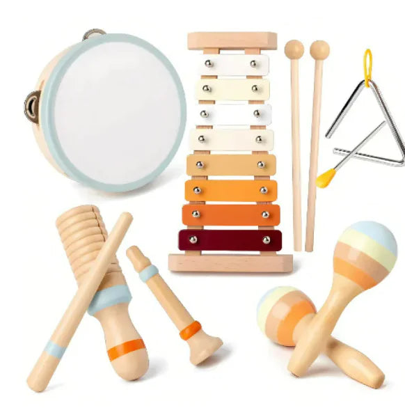 Children's Wooden Musical Instrument Set